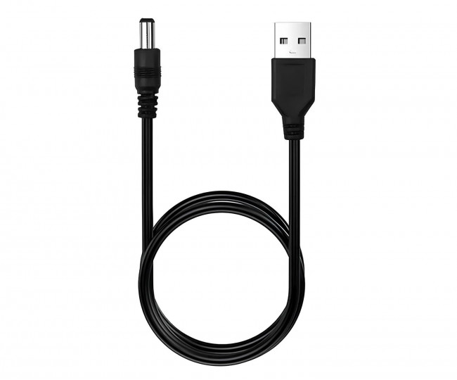 Кабель для Wi-Fi роутера з перетворювачем напруги 5V/12V USB to DC (black)